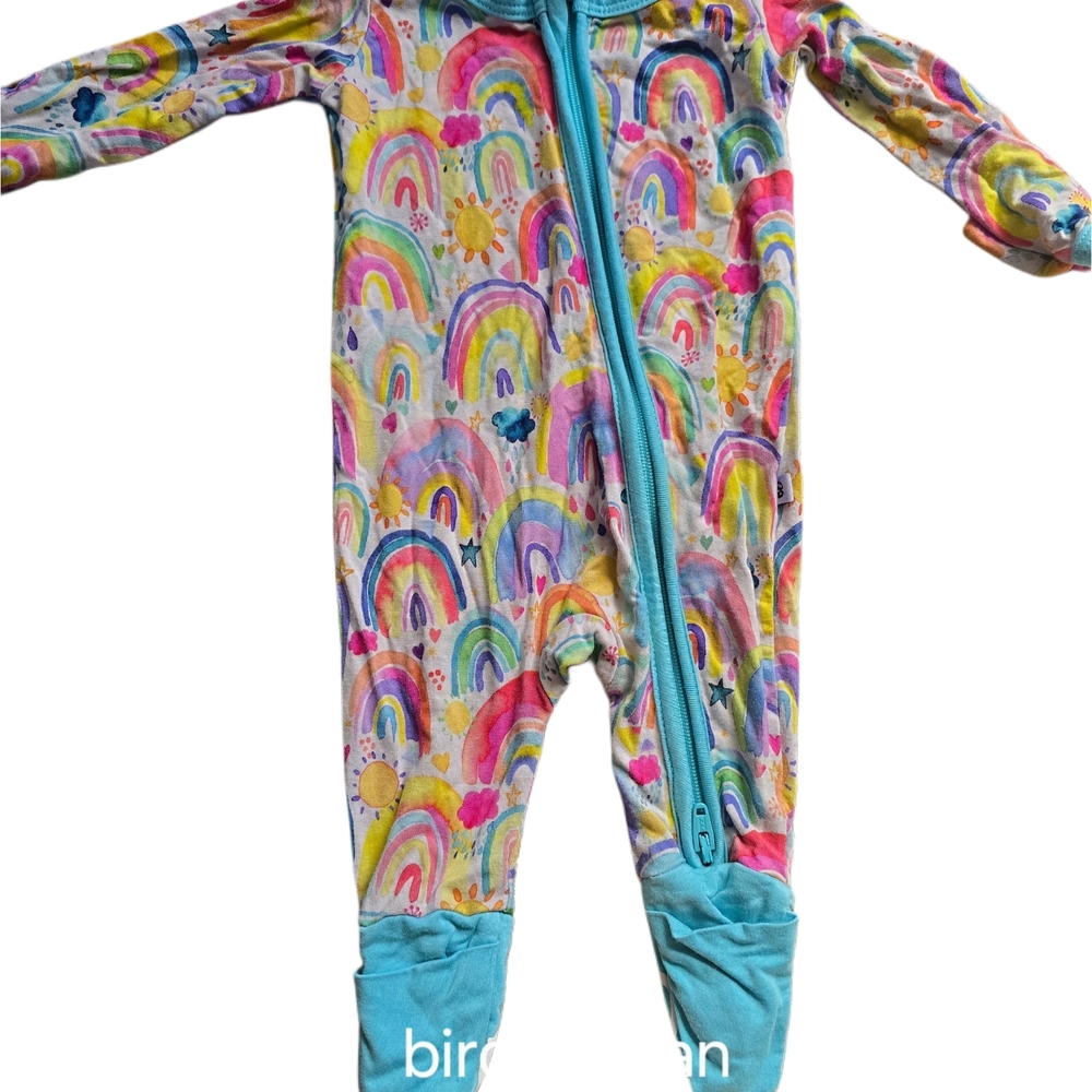 Birdie Bean Bamboo Rainbow Sleeper Preemie